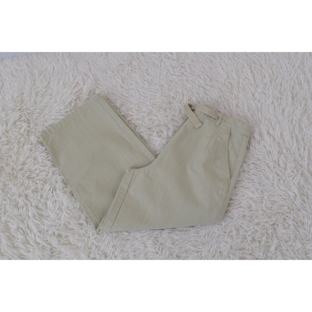 Vintage 90s Beige Cotton‎ Crop Pants | 26 waist - Picture 9 of 9